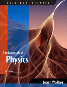 Fundamentals of Physics ExtendedHalliday and Resnick