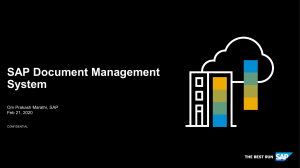 SAP Document Management System