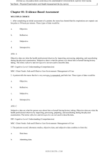 Physical Exam Test Bank: Evidence-Based Assessment