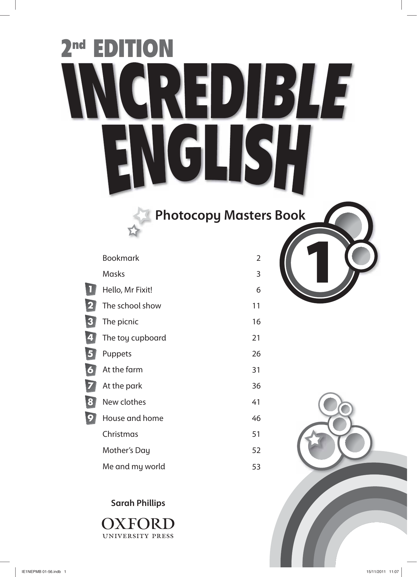 Marcado Maryanne Jones ducha incredible english 1 photocopy masters book