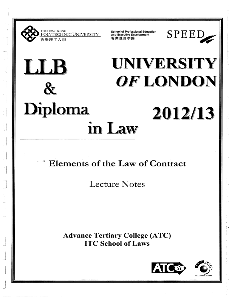 POLY Law of contract (part 1)