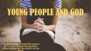 YOUNG PEOPLE AND GOD