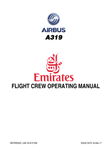 A319 Emirates Flight Crew Operating Manual (FCOM)
