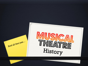 Musical Theatre History (edited)
