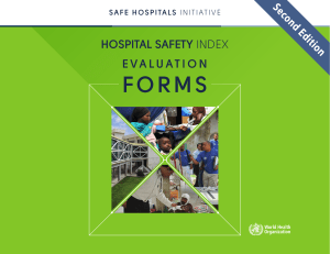 hospital safety index forms
