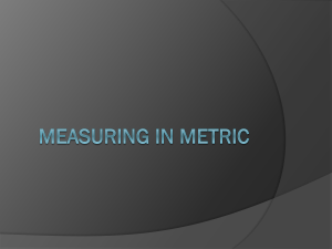 Metric System Presentation