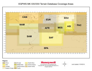 EGPWS  Terrain Database Regions