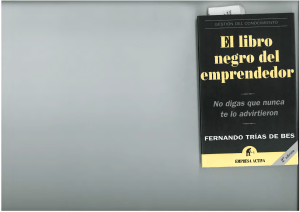 El libro negro del emprendedor Fernando Trias de Bes Capitulos