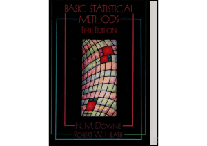 Basic Statistical Method Chapter 1-8