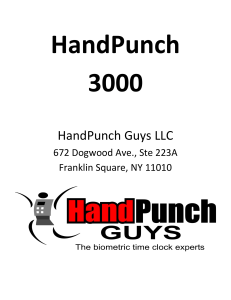 HandPunch-3000-Manual