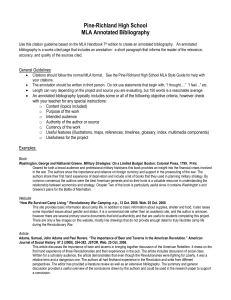 AnnotatedBibliography MLA7thEd 6.12