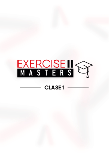 Exercise Masters Class 1 Course Material