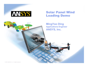 Solar Panel Wind Loading Demo - Presentation