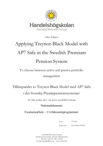 treynor black swedish