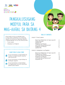 Grade 4 Self-Learning Module - Tagalog