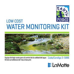 3-5886 Low Cost Water Monitoring Kit