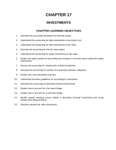 Investments Accounting: Chapter 17