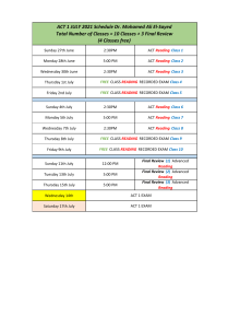 G11 ACT JULY Reading Dr. Mohamed Ali