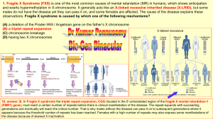 Fragile X-Syndrome-Triple Repeat Expansion Disorder-Epignetics-Dr Kumar Ponnusamy-Concept Mapping-case od the Day