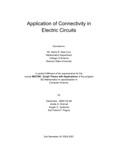 Graph Theory in Electric Circuits: Connectivity Analysis