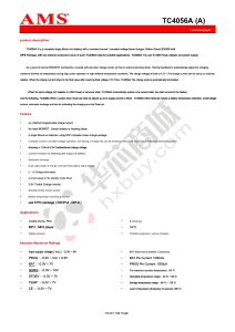 TC4056A Linear Charging IC Datasheet