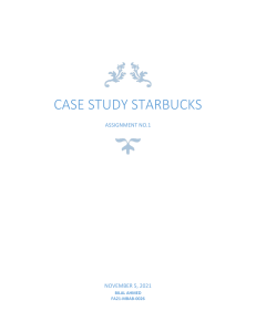 Case Study Starbucks