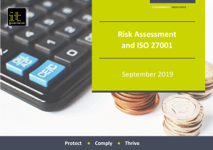 risk assessment ISO27001 Sep 19  1 