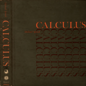 Calculus - Spivak text