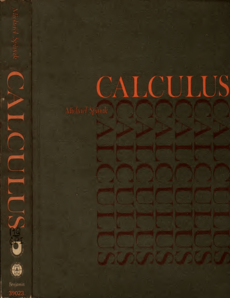 Calculus - Spivak Text