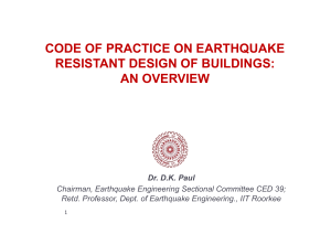 Dr D K Paul, Chairman, CED 39 & Retd. Professor IIT Roorkee - Keynote Paper