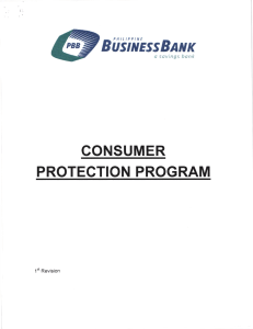 Consumer Protection Program
