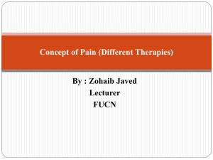 concept of pain