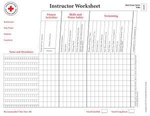 Red Cross Worksheets
