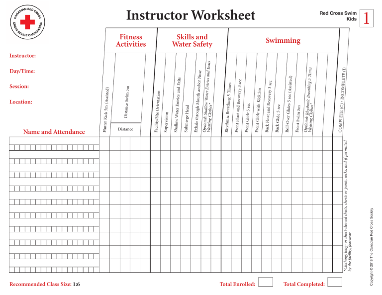 Red Cross Instructor Worksheets - Worksheets For Kindergarten