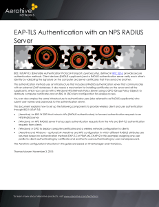EAP-TLS NPS RADIUS Server