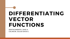 Report Math-Differentiating-Vector-Functions