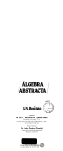 Algebra Abstracta - I N Herstein