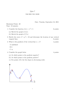 Quiz Calculus 1 