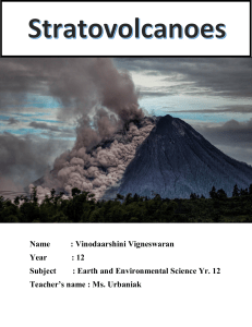 Stratovolcano report