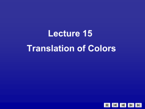 Lecture 16 颜色词语翻译
