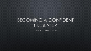 Becoming a Confident Presenter  Teacher Teaser