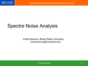 Noise Analysis