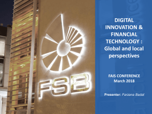 Digital Innovation  Financial Technology -Global and Local perspectives