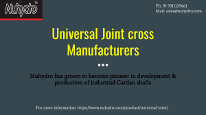 Universal Joint cross Manufacturers