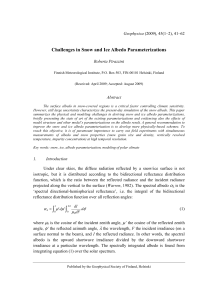 Challenges in Snow and Ice Albedo Parameterizations