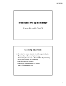 1-Introduction to Epidemiology (4 hours) (2)