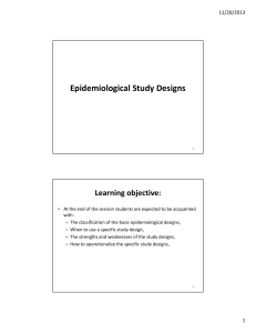 3-Study design (8 hours)