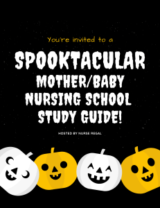 Maternity OB Study Guide