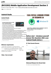 Mobile App Development Resources & Android Studio Setup