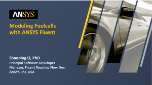 Modeling Fuelcells  with ANSYS Fluent